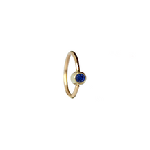 Indlæs billede til gallerivisning Gemstone Hoop - Blue Sapphire