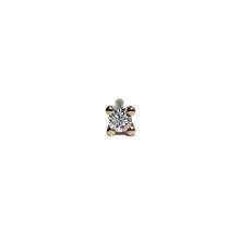 Indlæs billede til gallerivisning Pointy Earstud - White Diamond