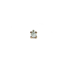 Indlæs billede til gallerivisning Tiny Pointy Earstud - White Diamond