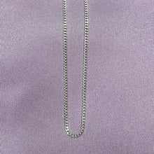 Indlæs billede til gallerivisning 01- Skinny Cuban Chain Necklace sølv