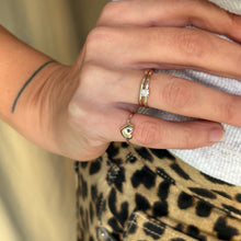 Indlæs billede til gallerivisning UNIKA Heart Ring - Pinky Finger - 14 karat guld