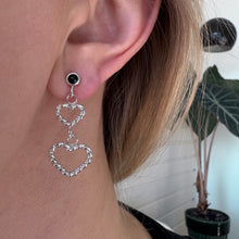Indlæs billede til gallerivisning 01 - Twisted double Heart Earring
