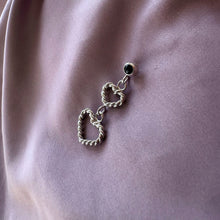 Indlæs billede til gallerivisning 01 - Twisted double Heart Earring