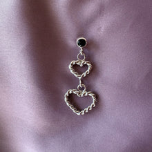 Indlæs billede til gallerivisning 01 - Twisted double Heart Earring