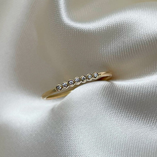 Tiny Art Deco White Diamond Ring