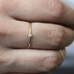 Tiny Diamond Ring
