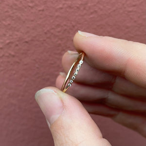 Tiny Art Deco Diamond Ring