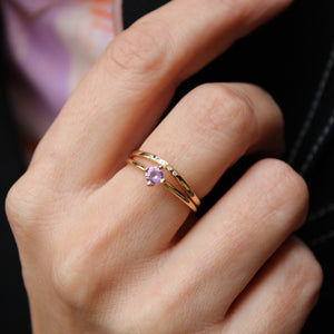Unika Pink Sapphire Ring 4 mm