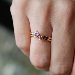 Unika Pink Sapphire Ring 4 mm